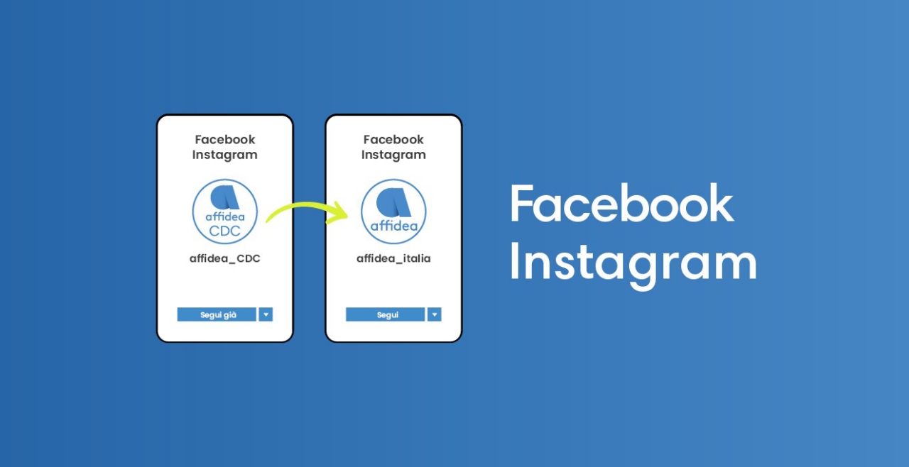 I canali Facebook e Instagram di Affidea|CDC confluiscono in quelli di Affidea Italia